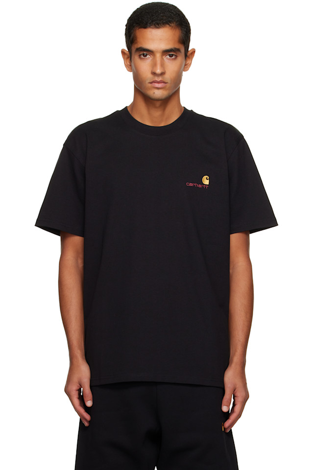 

Футболка с американским шрифтом Carhartt Work In Progress, черный