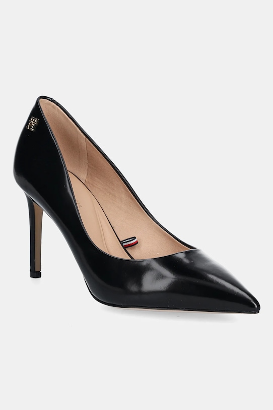 Кожаные туфли CLOSED PUMP ABRASIVATO Tommy Hilfiger, черный
