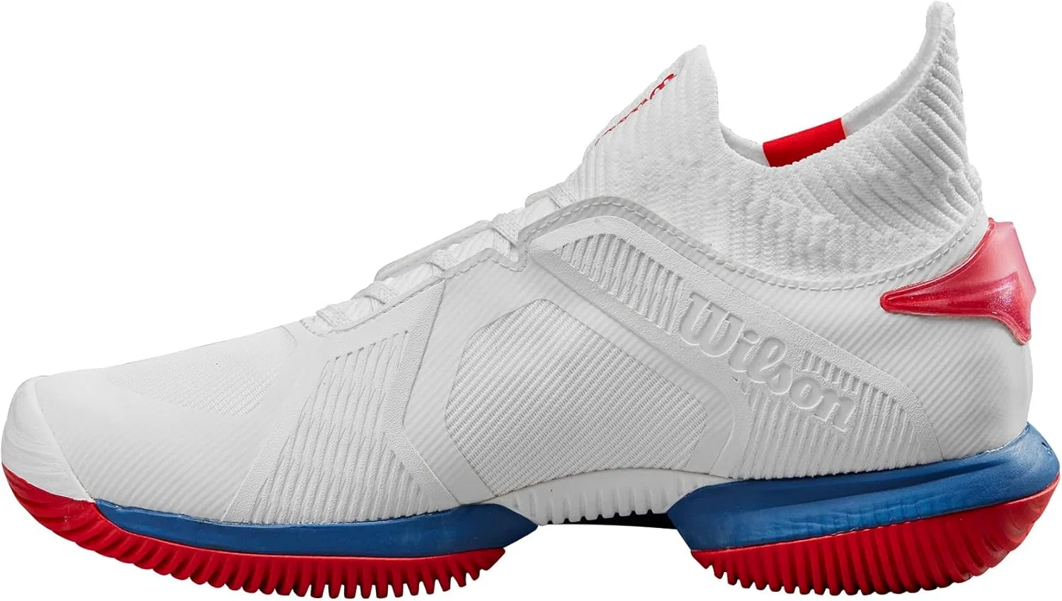 Кроссовки теннисные Wilson Kaos Rapide SFT, White/Déjà Vu Blue/Wilson Red — фото 4