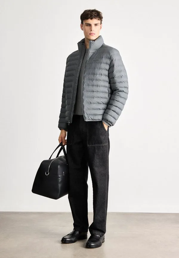 Пуховая куртка с канавками для межсезонья Calvin Klein, Endless Gray — фото 2