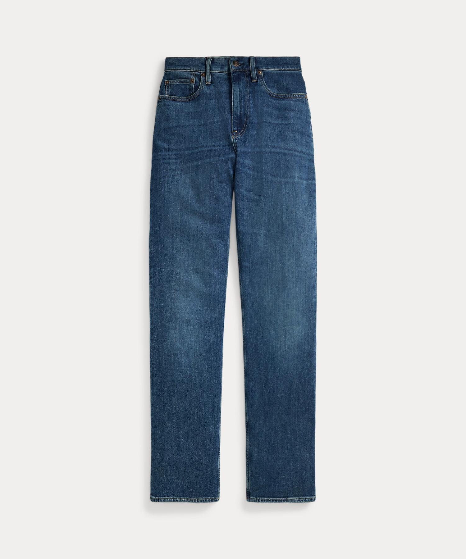 Прямые джинсы с высокой посадкой Polo Ralph Lauren, 400 Blue — фото 2