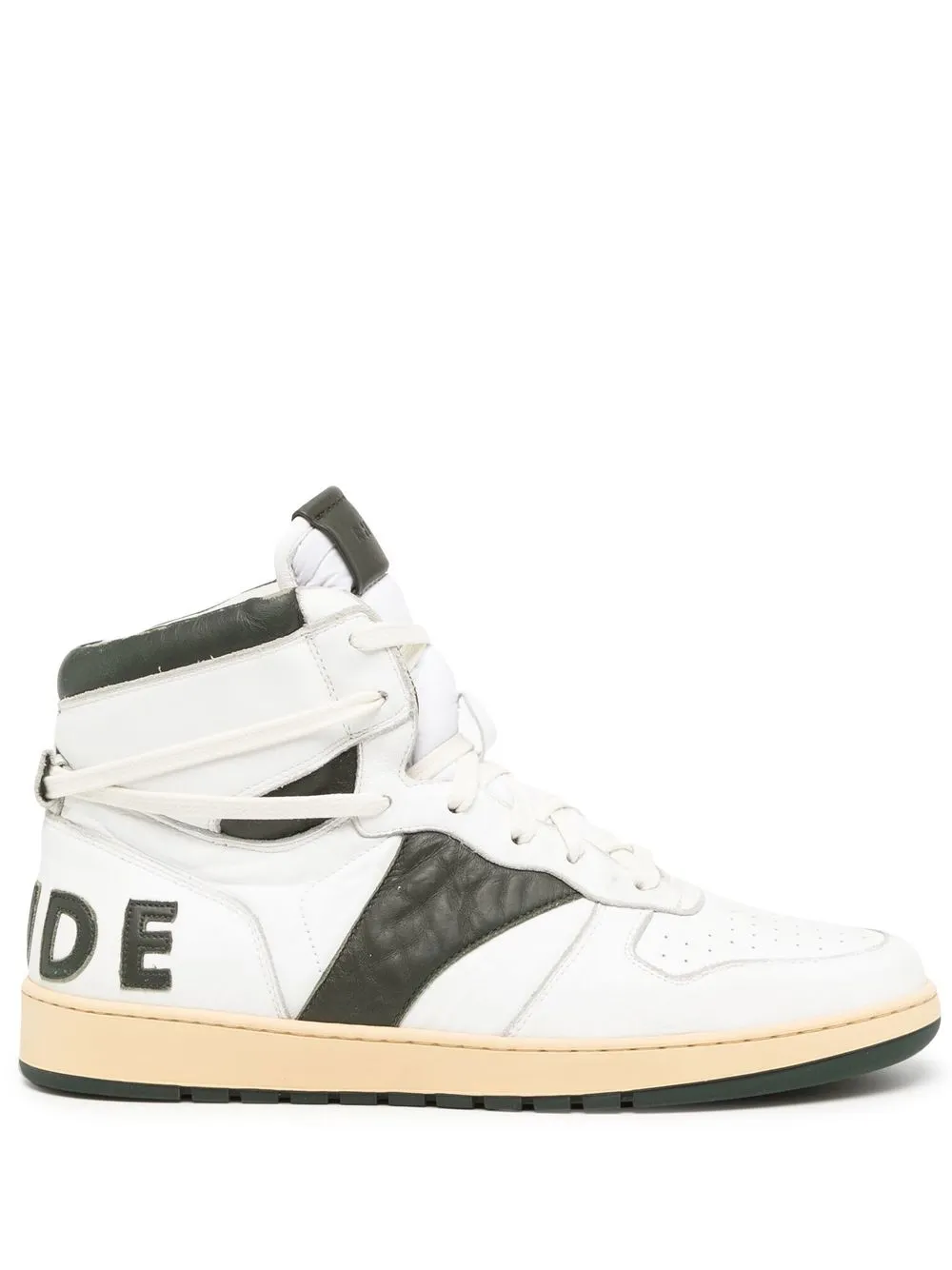 Высокие кроссовки с логотипом RHUDE, белый