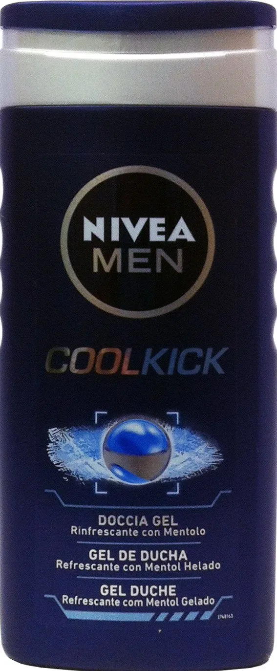 Гель для душа NIVEA Cool Kick для мужчин, 12 шт. по 250 мл Nivea