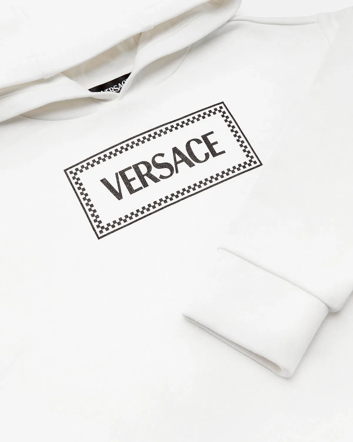Детское худи с винтажным логотипом 90-х VERSACE, белый — фото 4