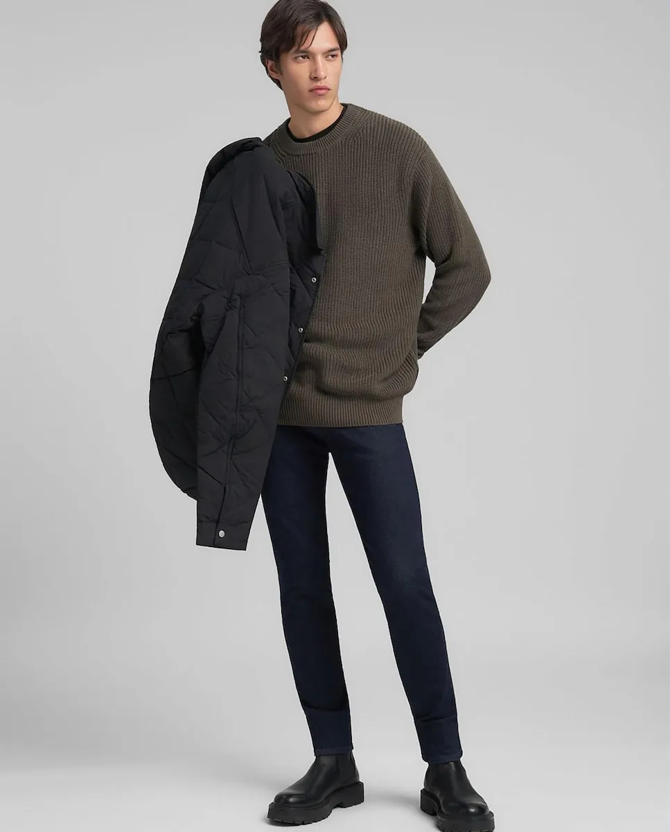 

Мужской свитер с длинными рукавами и круглым вырезом Replay, темно-коричневый