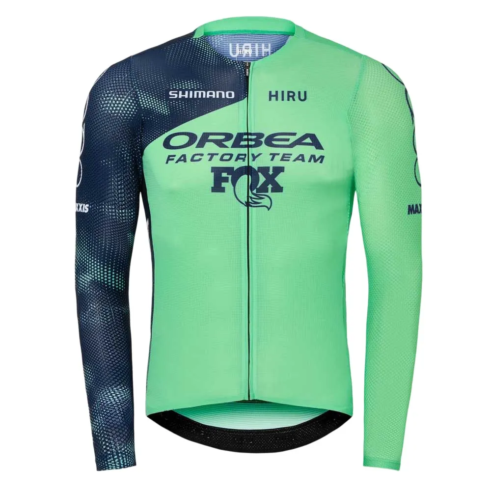

Джерси Hiru LAB Race Orbea Factory Team long sleeve, зеленый