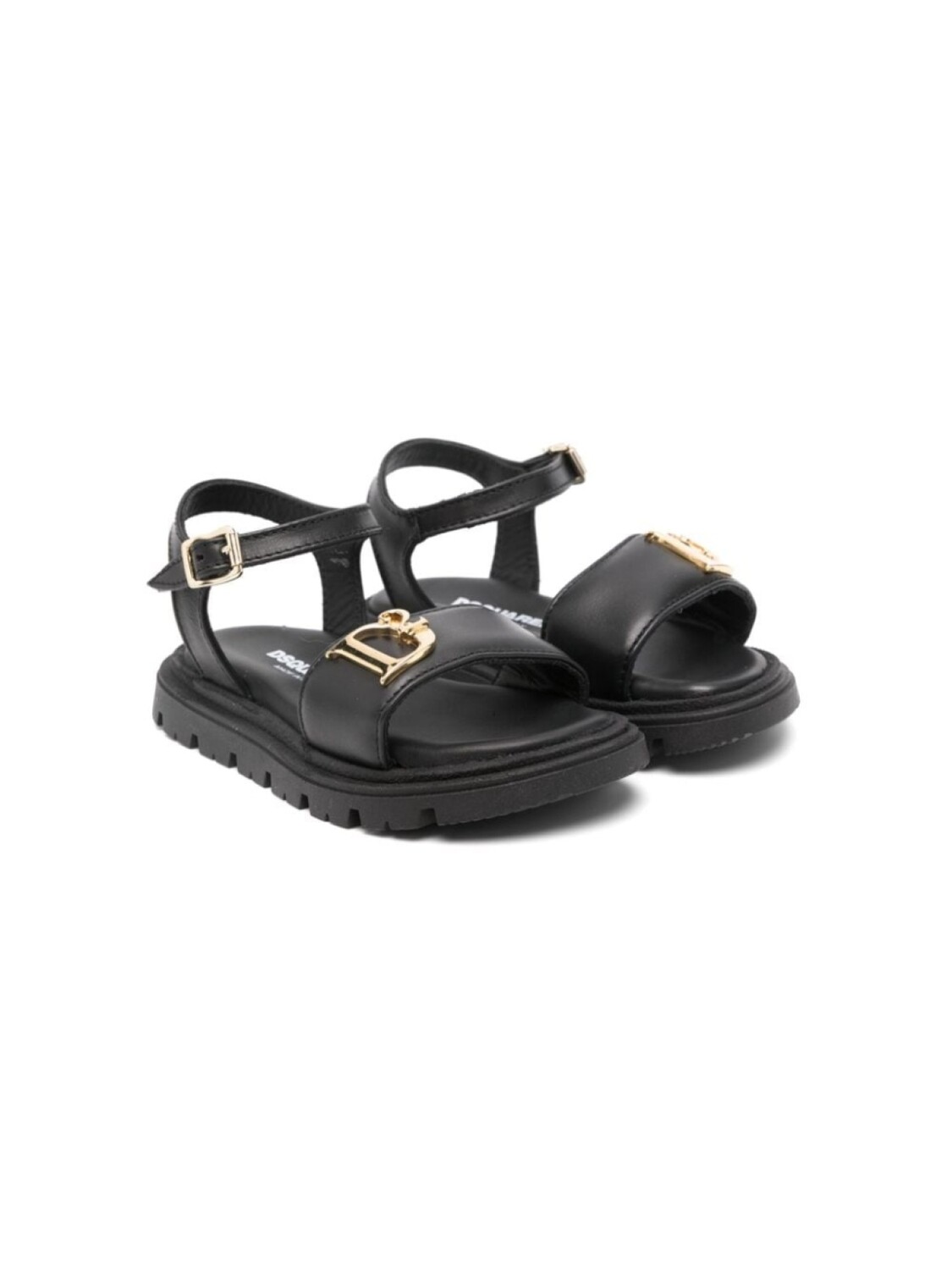 

DSQUARED2 KIDS сандалии с логотипом, черный