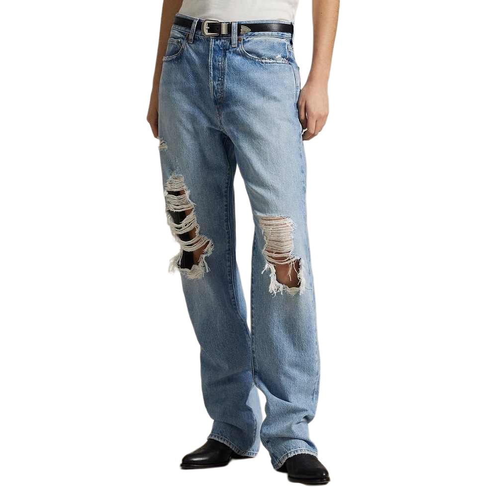 Джинсы в стиле distressed Polo Ralph Lauren, синий — фото 4