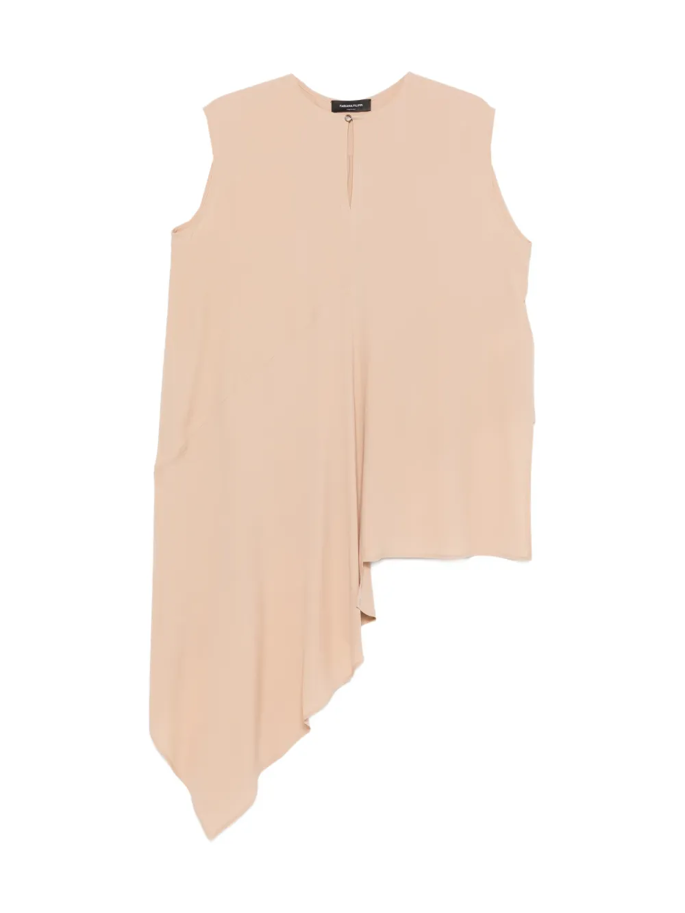 

Асимметричная блузка Fabiana Filippi, бежевый