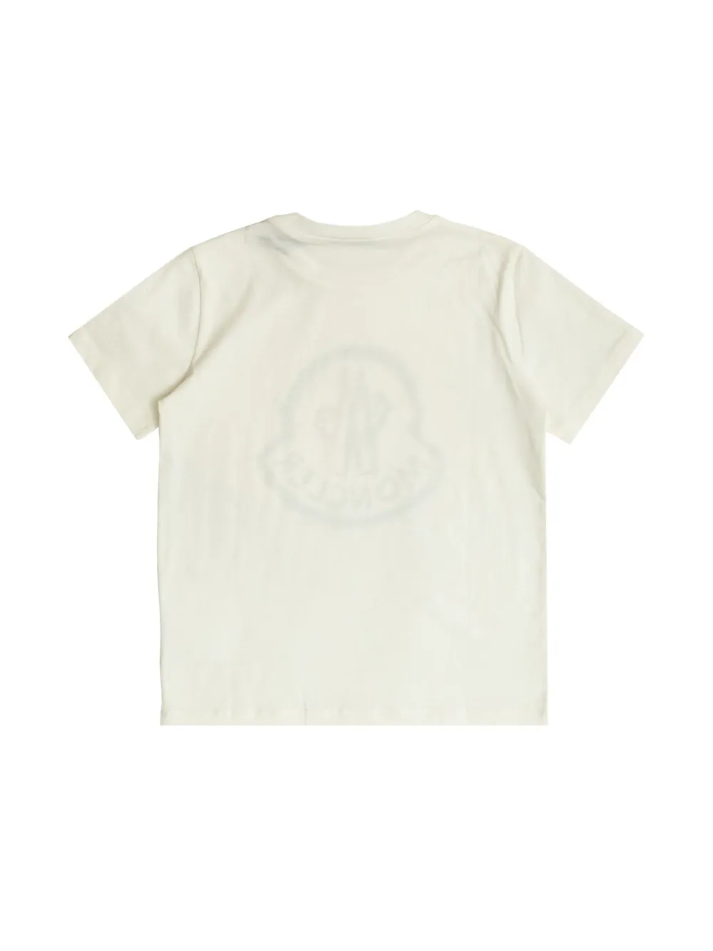 Футболка с нашивкой-логотипом Moncler Enfant, белый — фото 2