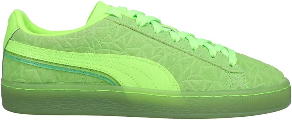 

Детские кроссовки PUMA для мальчиков из замши Triplex Mono с шнуровкой, повседневные - зеленые