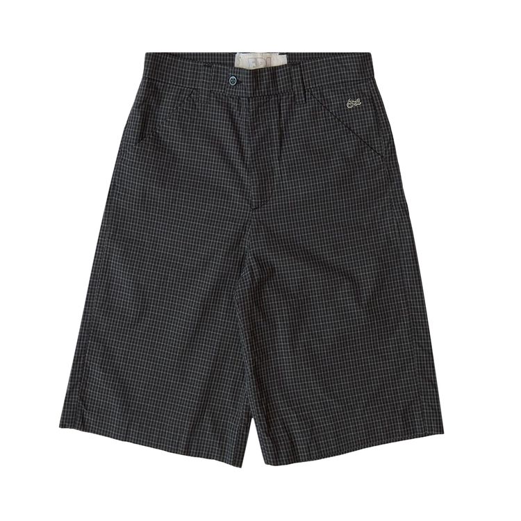 

Шорты ERL Tailored Mini Plaid Skate Shorts 'Black', черный