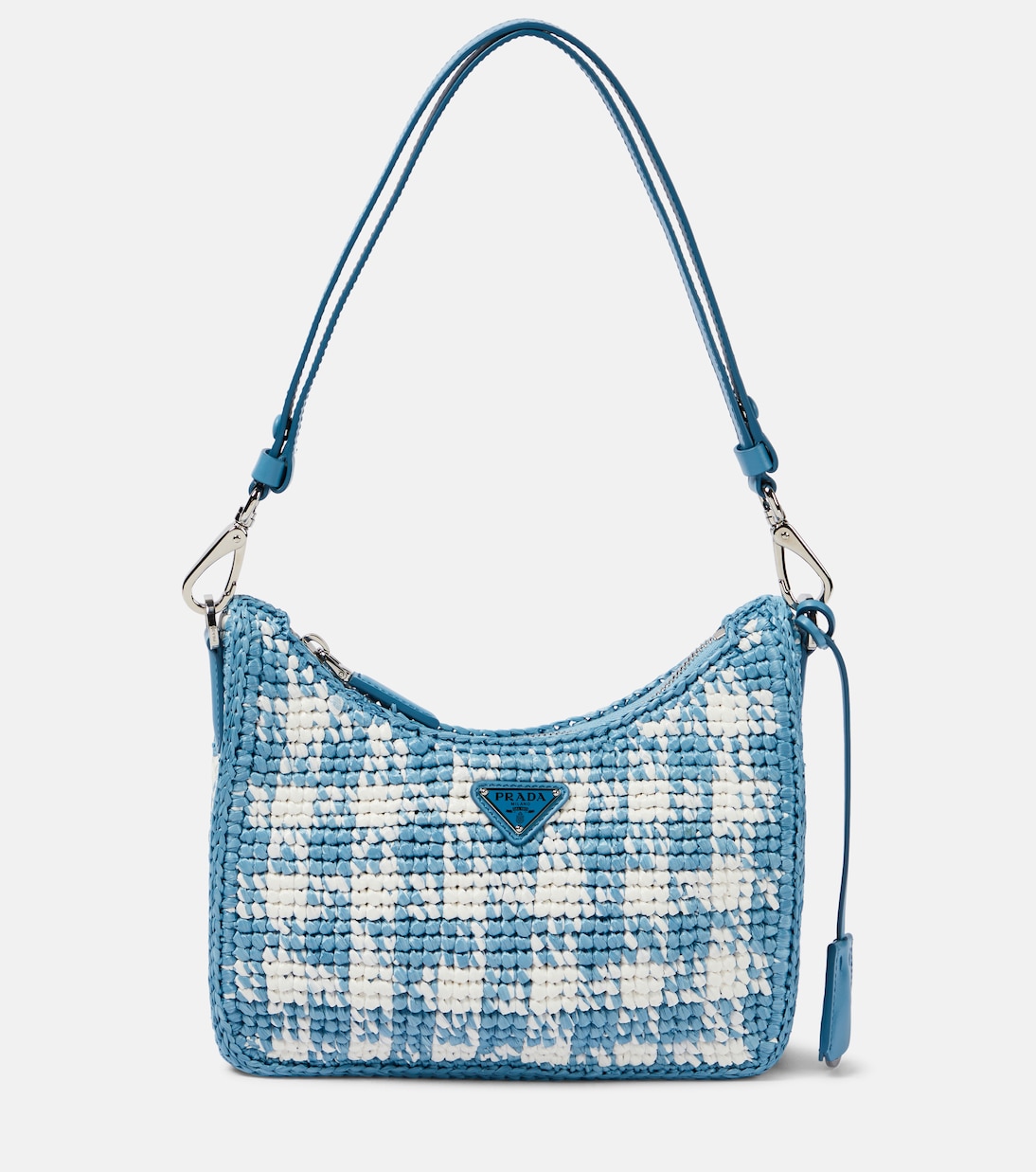 

Мини-сумка крючком Re-edition Prada, Celeste