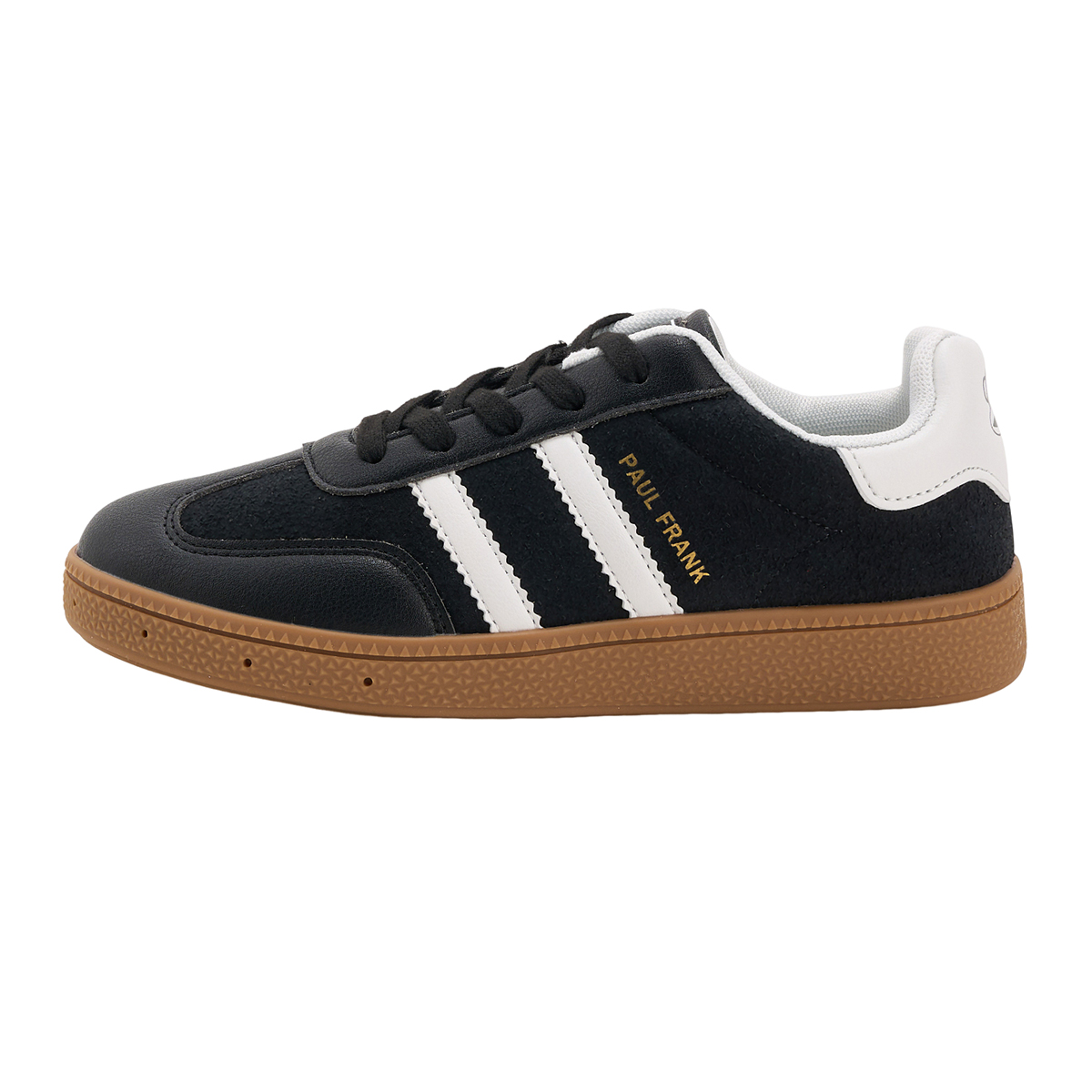 

PAUL FRANK Скользоустойчивые водонепроницаемые амортизирующие износостойкие лоу-топ скейтборд-кроссовки унисекс черные, цвет Black