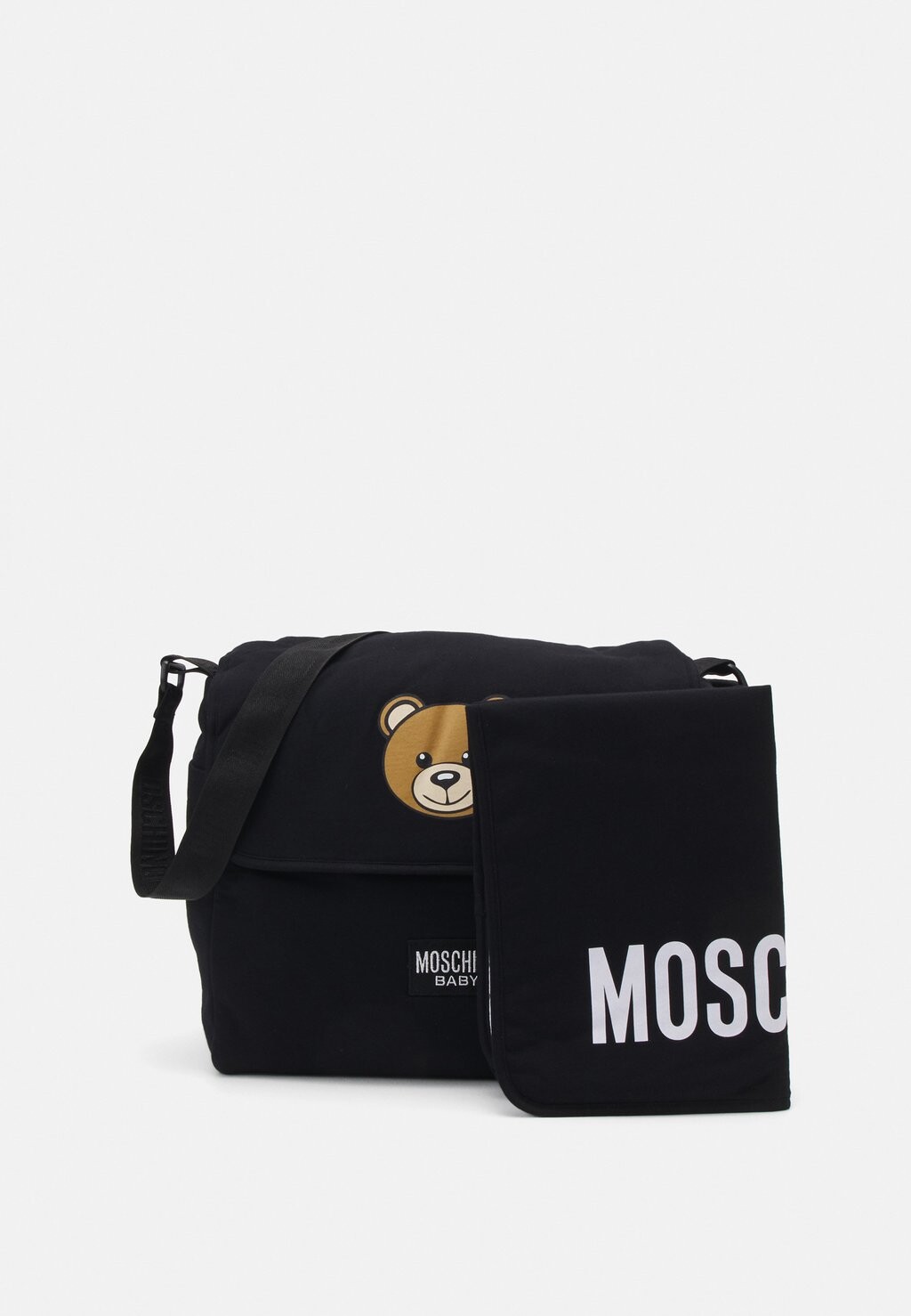 

Сумка для подгузников Babychanging Bag Set Unisex MOSCHINO, черный/черный