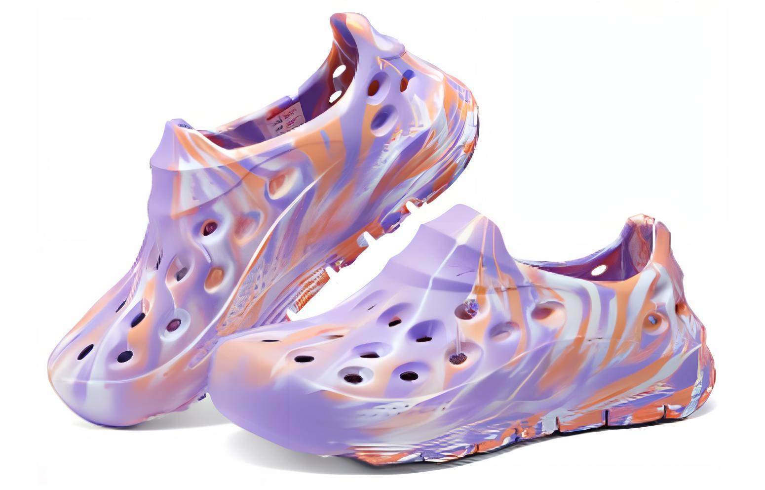 Архиподдержка Клогги Женские Фиолетовый Оранжевый Белый Skechers — фото 3
