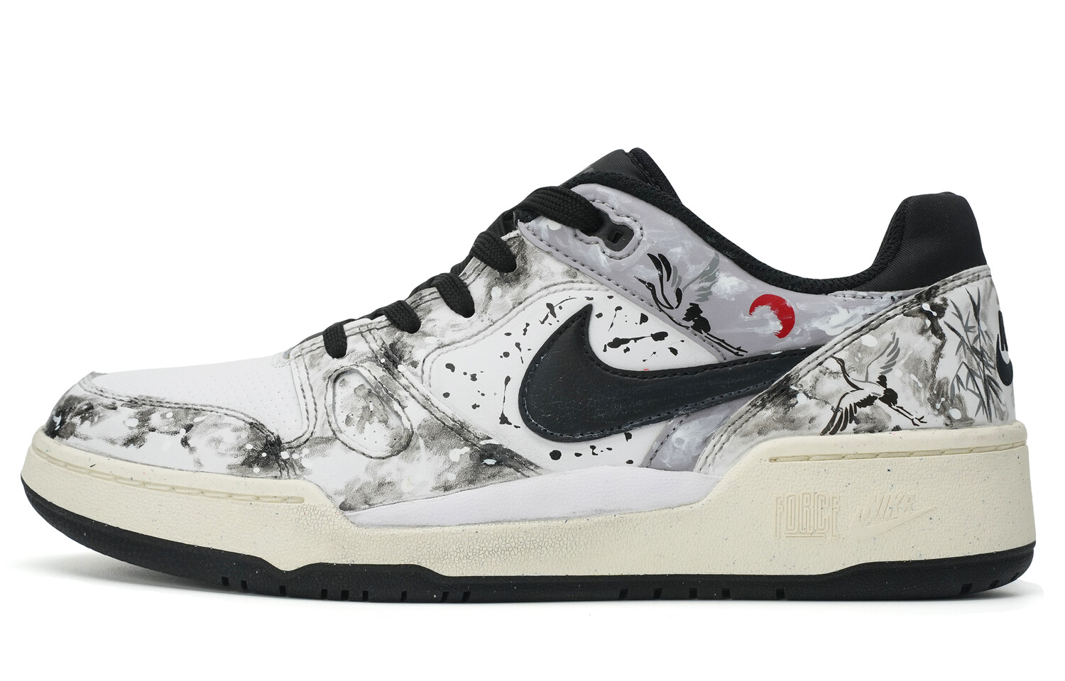 

Кроссовки Nike Full Force Skateboarding Shoes Men Low-top White, белый