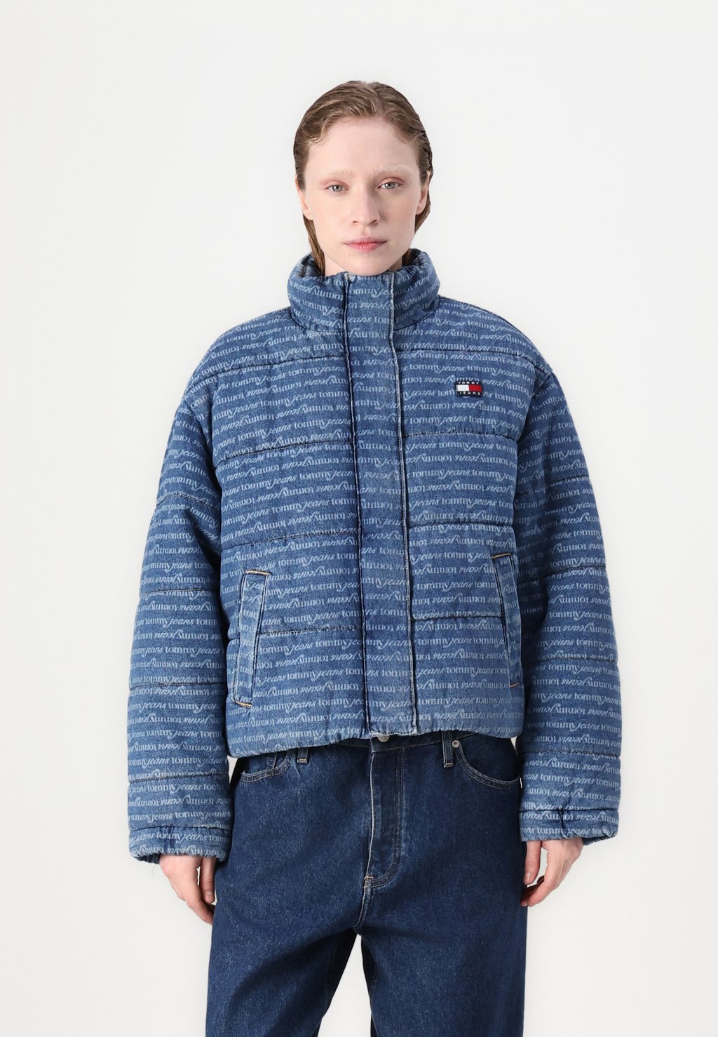 

Зимняя куртка PUFFER JACKET Tommy Jeans, деним