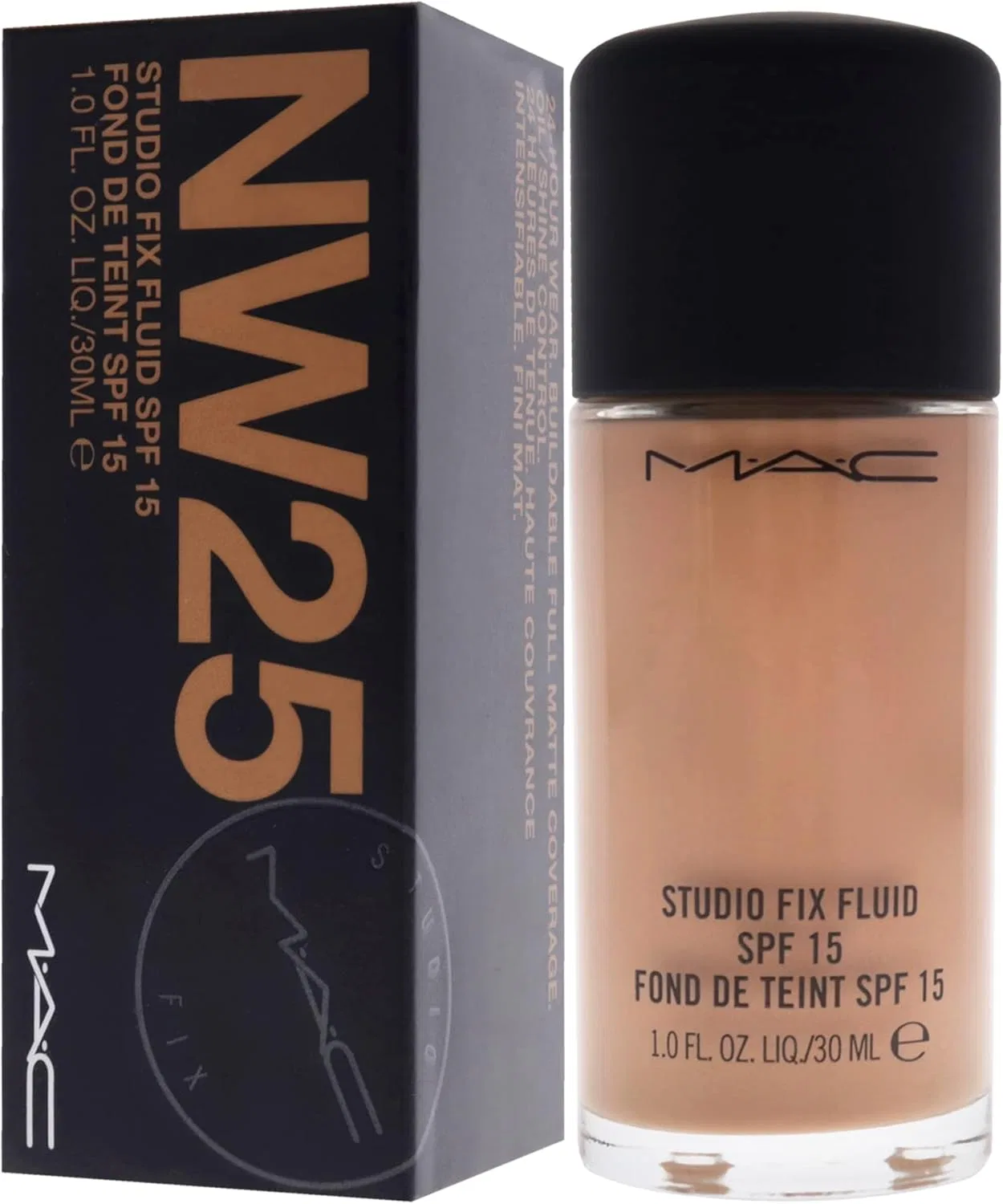 Тональная основа Mac Maxstadium Fenix Fluid SPF15 NW25 30ml — фото 4