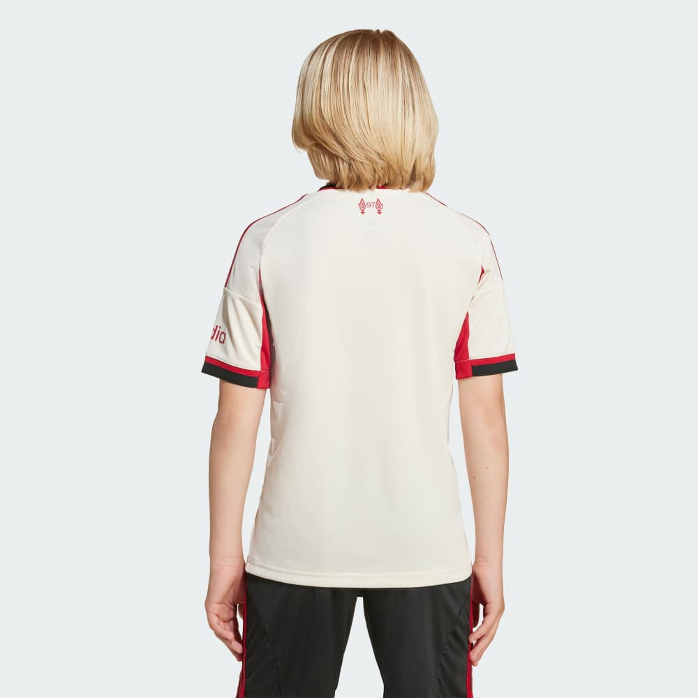 Джерси Adidas Liverpool FC 25/26 Away Jersey Kids, цвет Wonder White — фото 4