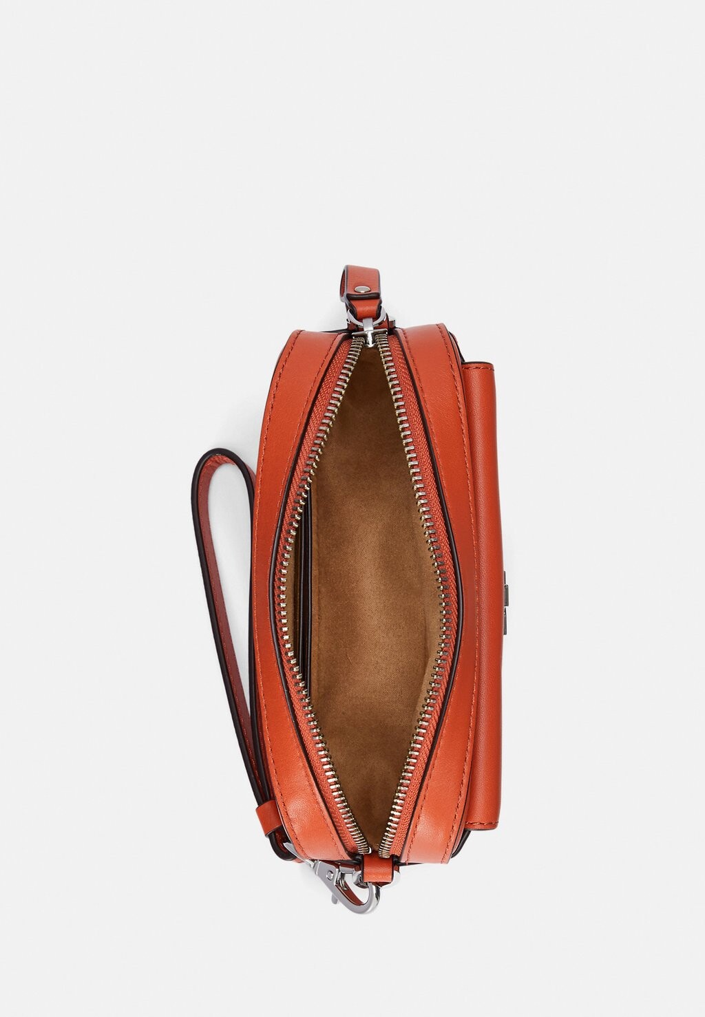 

Сумка через плечо LEATHER SMALL MARCY CONVERTIBLE POUCH Ralph Lauren, оранжевый