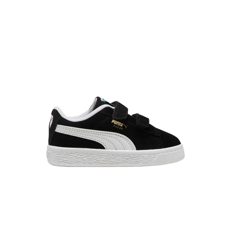 

Кроссовки Puma Suede Classic Velcro Toddler 'Black White', черный