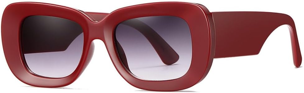 

Винтажные квадратные солнцезащитные очки Jelly Color 2027 года для женщин и мужчин, градиентные очки с защитой от УФ-излучения UV400, модные солнцезащитные очки MTZJH, Red