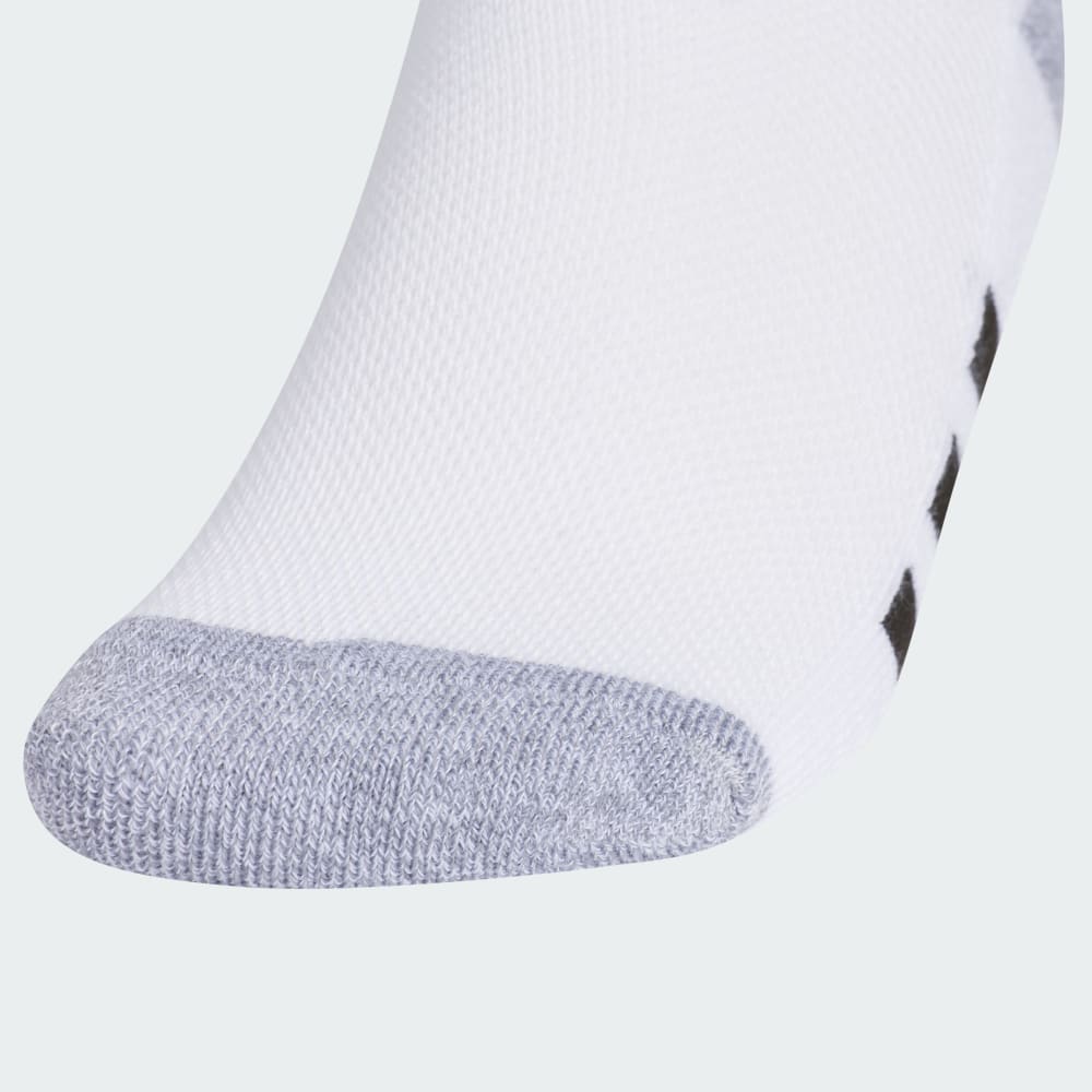 Носки Adidas Athletic Cushioned 6-Pack No-Show Socks Kids, цвет White/Grey/Black — фото 3