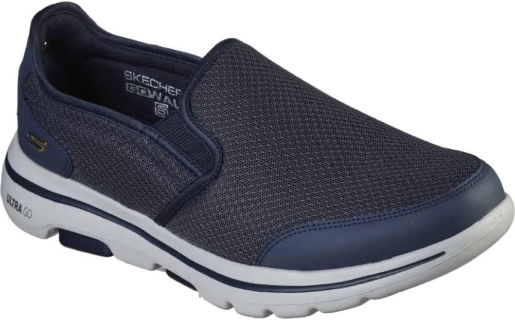 Кроссовки Skechers Men's Go Walk 5 Apprize Slip On, 2-Navy Grey — фото 4