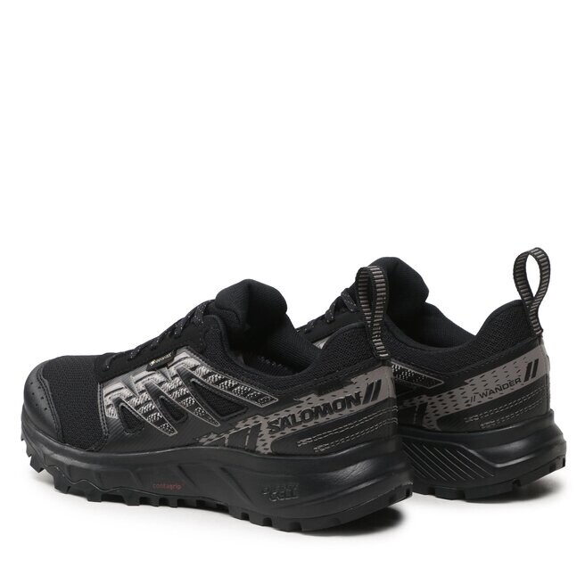 Ботинки женские Salomon Wanderer GORE-TEX походные, черный — фото 3
