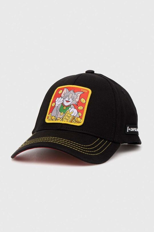 

Бейсболка из хлопка Capslab TOM & JERRY CapsLab, черный