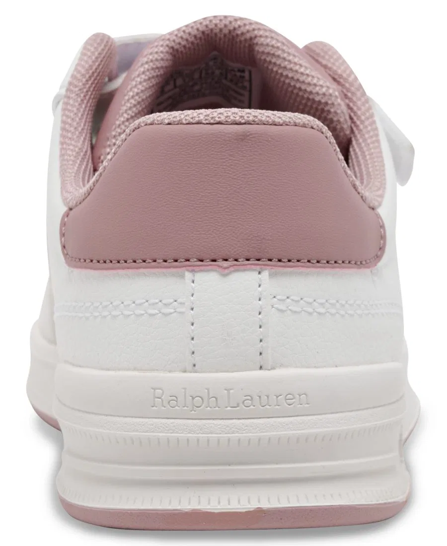 Детские повседневные кроссовки Heritage Court III T-Toe от Finish Line Polo Ralph Lauren, белый — фото 4