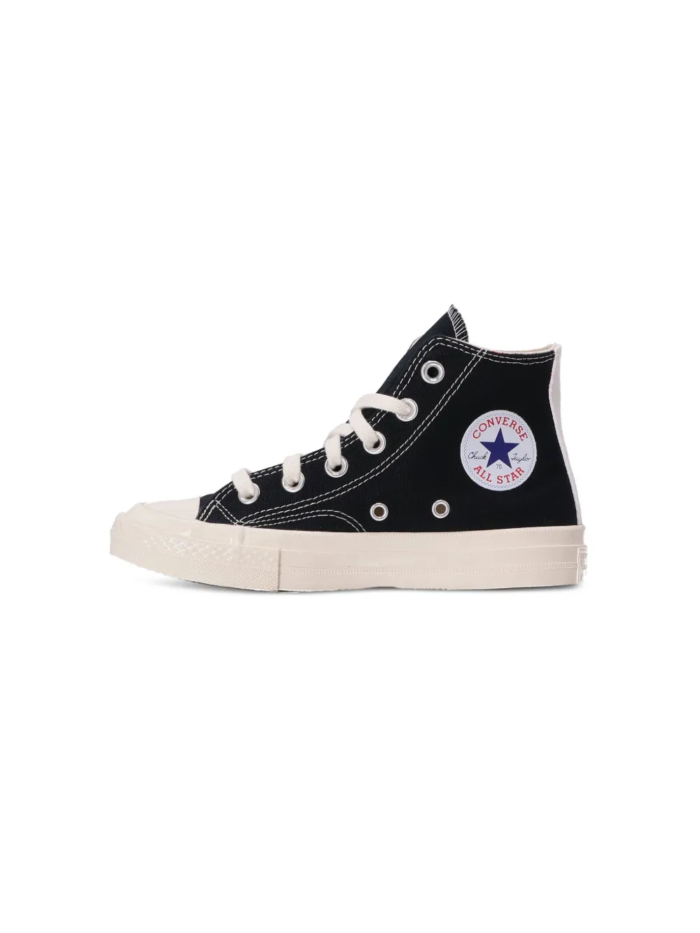 Кроссовки Red Heart из коллаборации с Converse Comme Des Garçons Play Kids, черный — фото 3