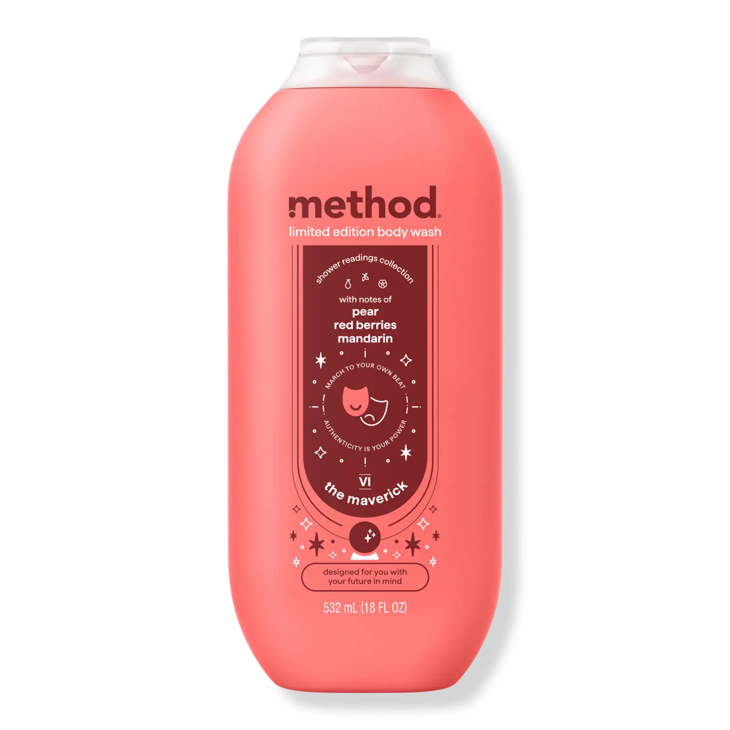 

Гель для душа Shower Readings из лимитированной коллекции method, The Maverick (pear, red berries, mandarin)