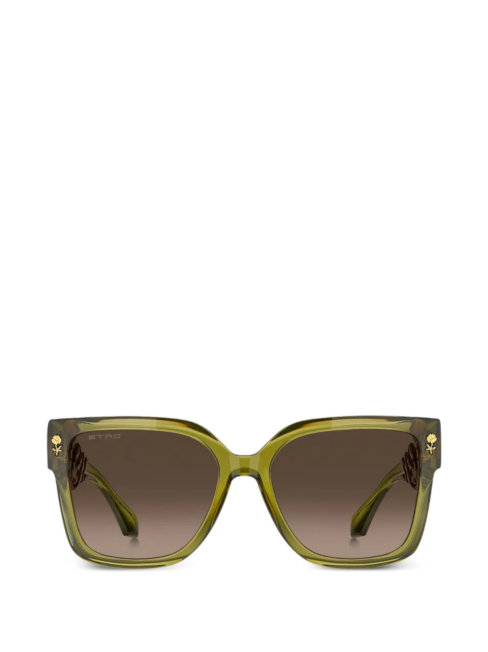 

Солнцезащитные очки в квадратной оправе Etro, зеленый