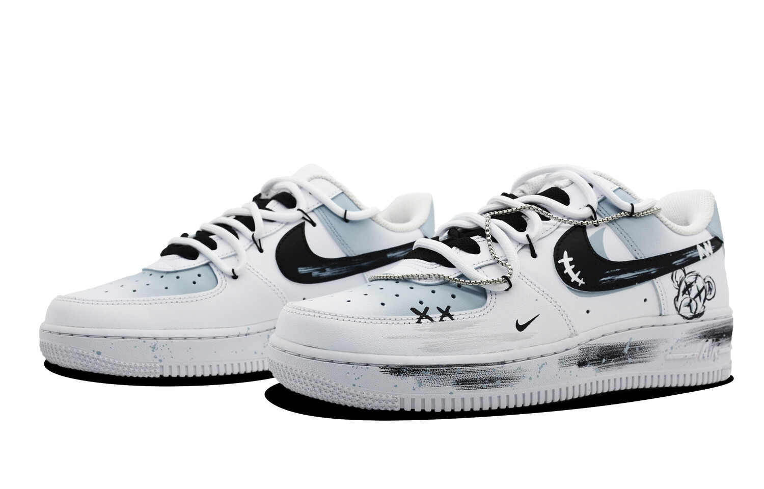 

Мужские кроссовки для скейтбординга Nike Air Force 1, Little bear graffiti, Серый, Мужские кроссовки для скейтбординга Nike Air Force 1, Little bear graffiti