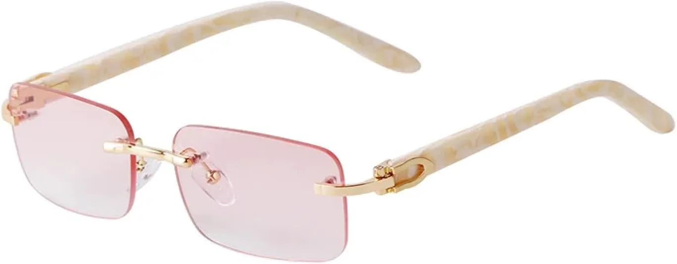 

Солнцезащитные очки с защитой от УФ-излучения UV400 | Без оправы, зеленые линзы | Для женщин и мужчин, для занятий спортом на открытом воздухе и вождения DSVIGF, 01