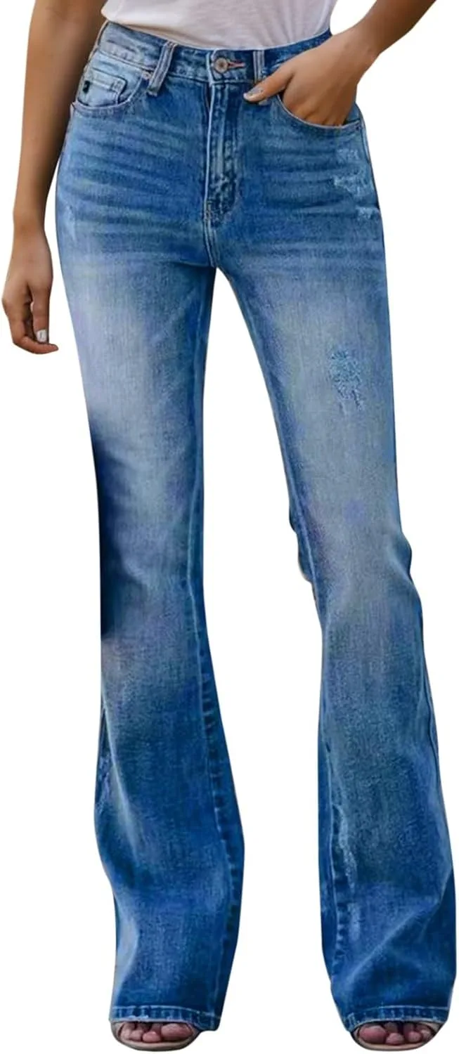 

Женские джинсы Bell Bottom High Waisted Flare