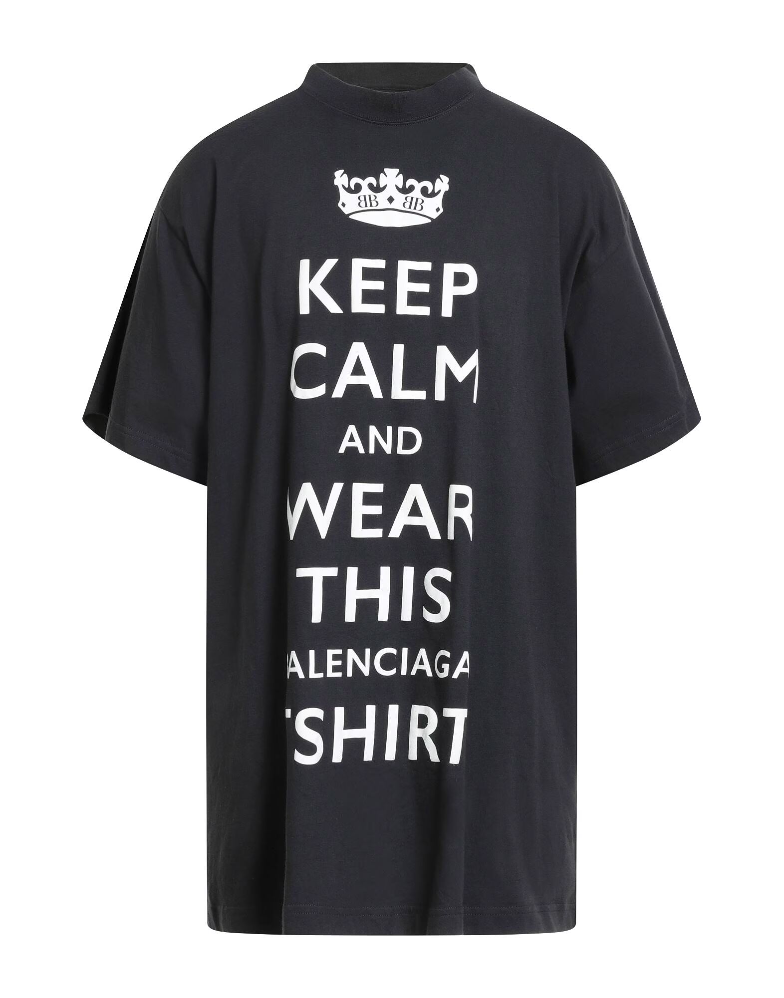 

Футболка Balenciaga, угольно-серый