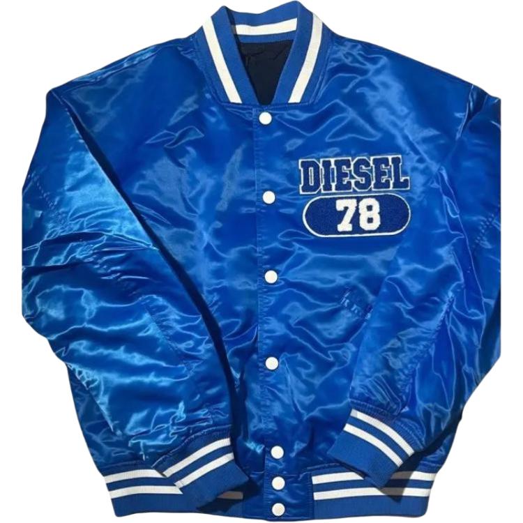 

DIESEL Пуховик мужской Blue/Blue с воротником-стойкой