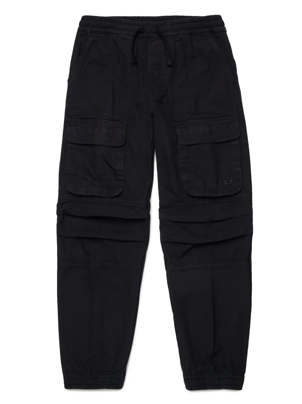 

Брюки карго с вышивкой Oval D Diesel Kids, черный