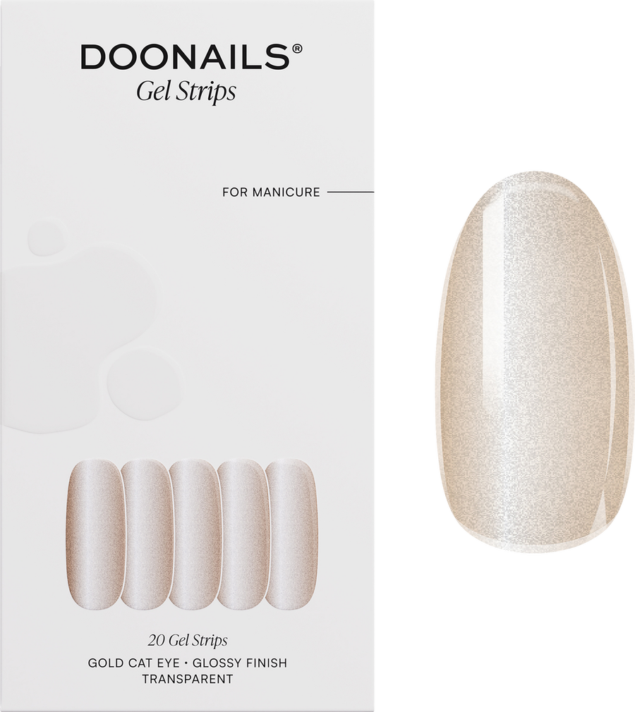 

УФ-лак для ногтей Doonails UV Gel Strips Gold Cat Eye
