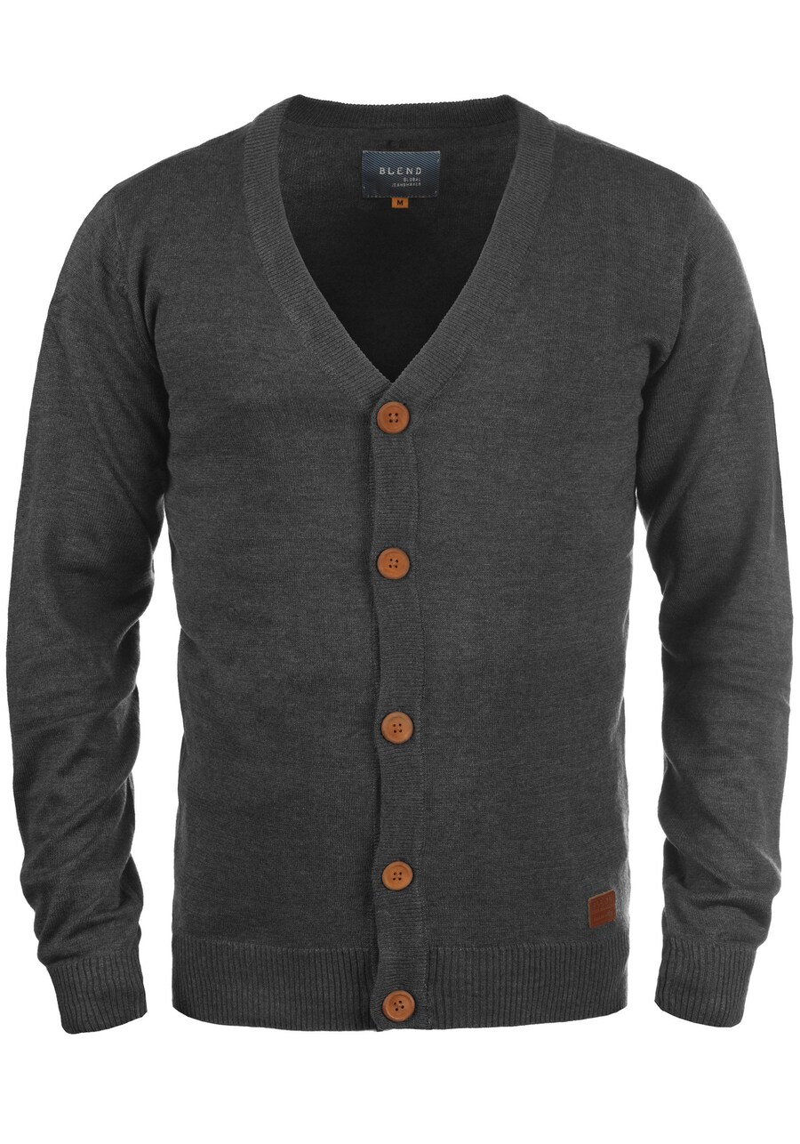 

Вязаный кардиган BLEND Knit Cardigan Lennard, серый