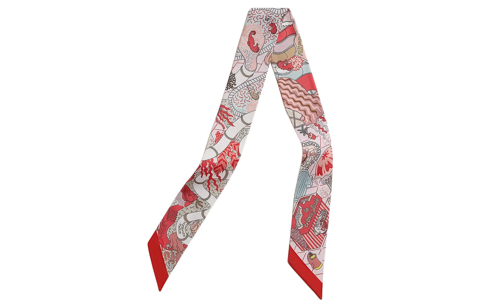 

HERMES Шёлковый шарф, Red