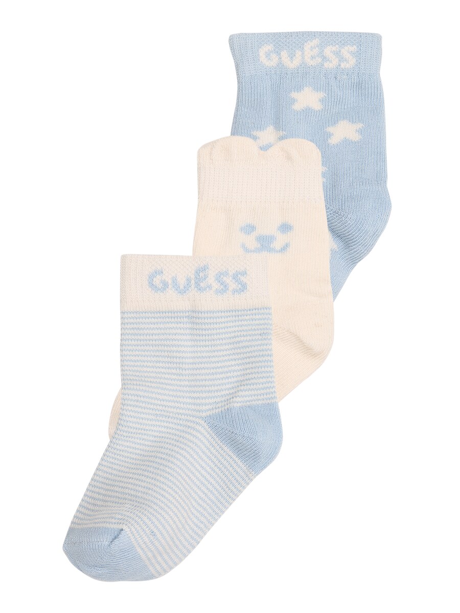 

Носки GUESS, цвет Light blue/Off white
