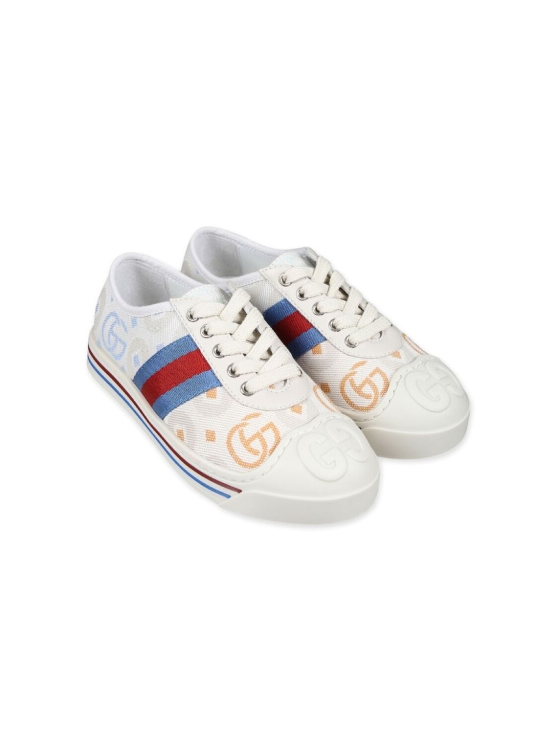 

Gucci Kids кроссовки с двойной G, белый
