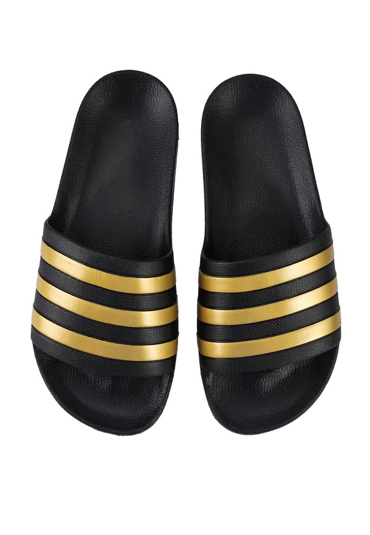 Шлепанцы, водоотталкивающие, Adilette Aqua, Adidas, черный — фото 2