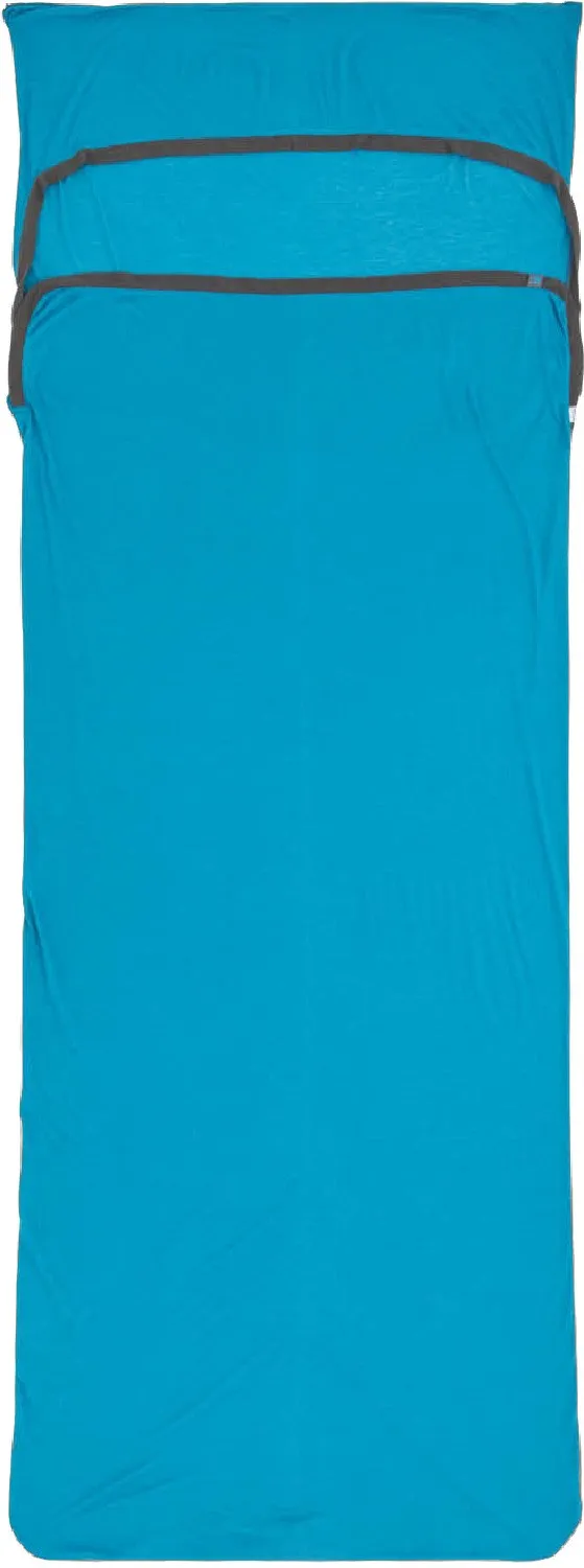 

Вкладыш в спальный мешок с карманом для подушки и защитой от насекомых Sea to Summit, Turkish Tile Blue