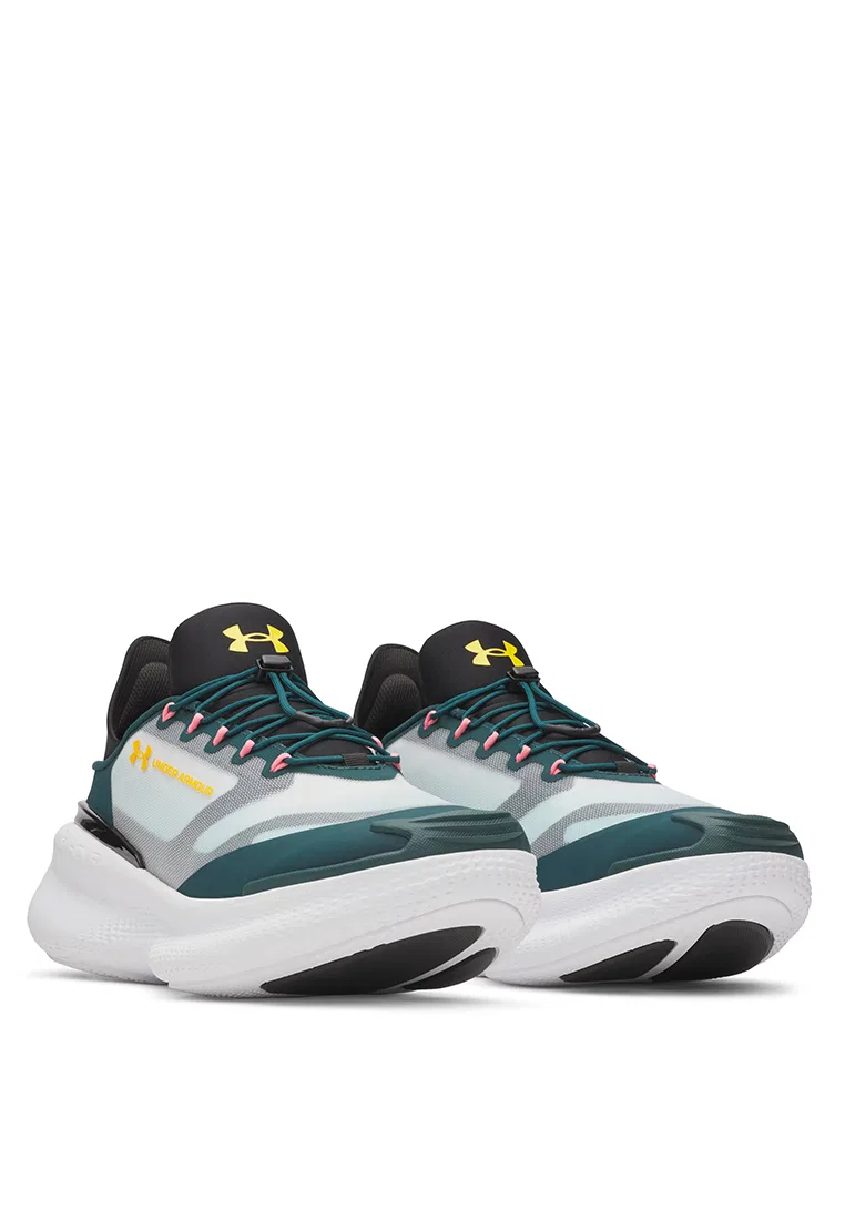 Кроссовки спортивные мужские SlipSpeed, Nova Under Armour, белый/зеленый/золотой — фото 2