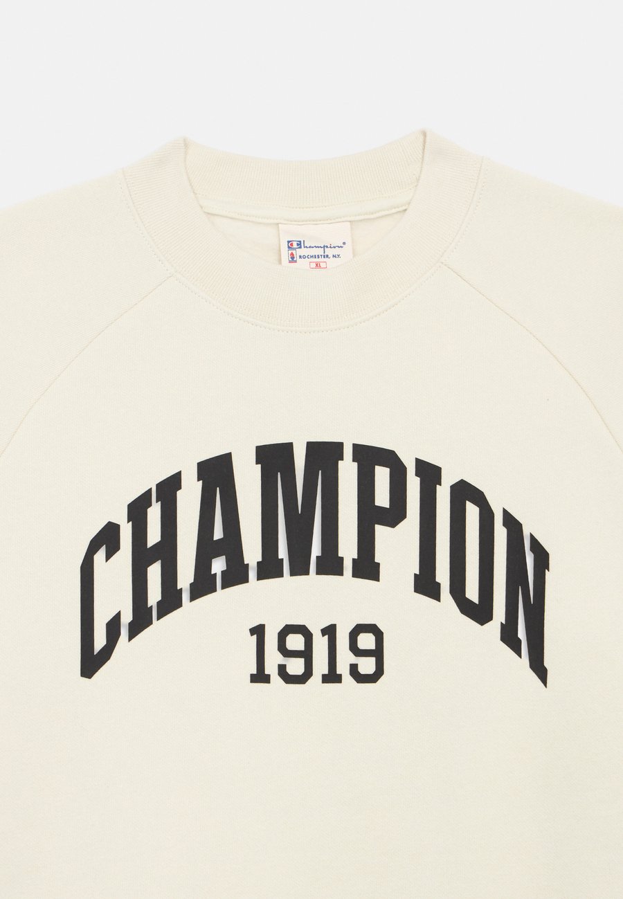Толстовка Champion COLLEGE CREW NECK LARGE LOGO UNISEX, Beige — фото 3